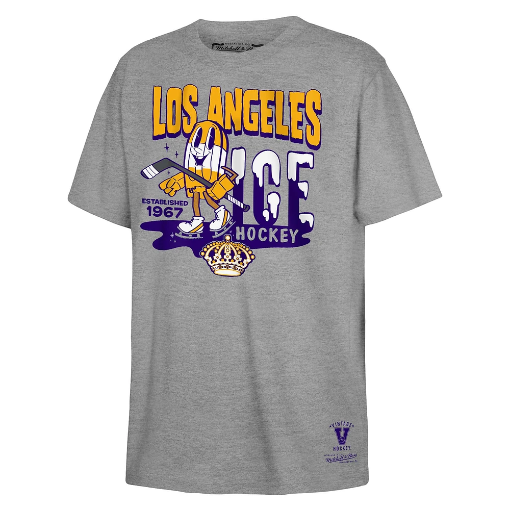 T-shirt gris Popsicle des Kings de Los Angeles Mitchell & Ness pour jeunes