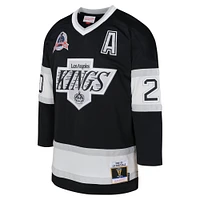 Youth Mitchell & Ness Luc Robitaille Black Los Angeles Kings 1992 Blue Line Player Jersey