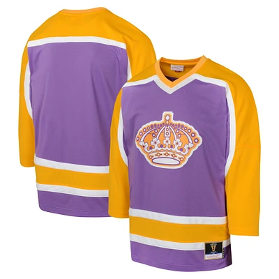 Maillot violet pour jeunes des Kings de Los Angeles 1980 Blue Line Mitchell & Ness