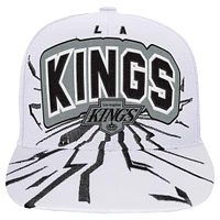 Youth Mitchell & Ness White Los Angeles Kings After Shock Snapback Hat