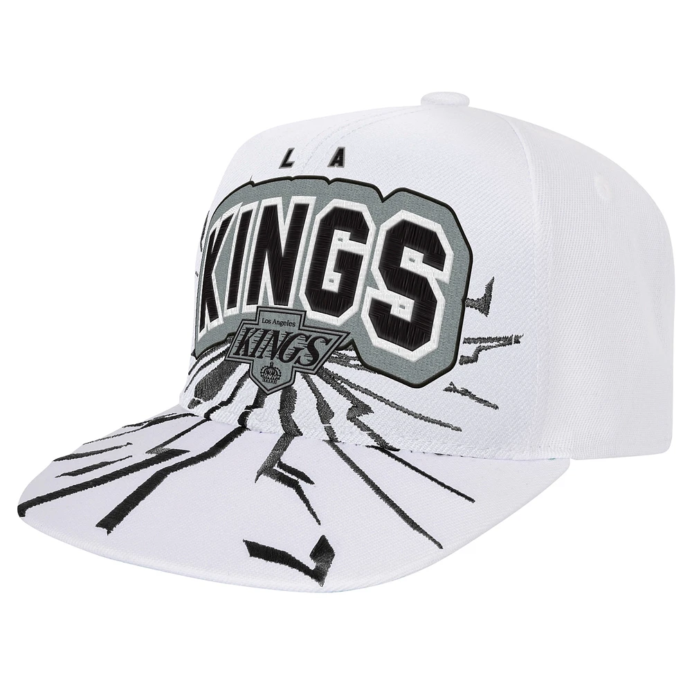 Youth Mitchell & Ness White Los Angeles Kings After Shock Snapback Hat