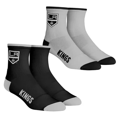 Los Angeles Kings Rock Em Socks Youth Core Team 2-Pack Quarter Length Sock Set