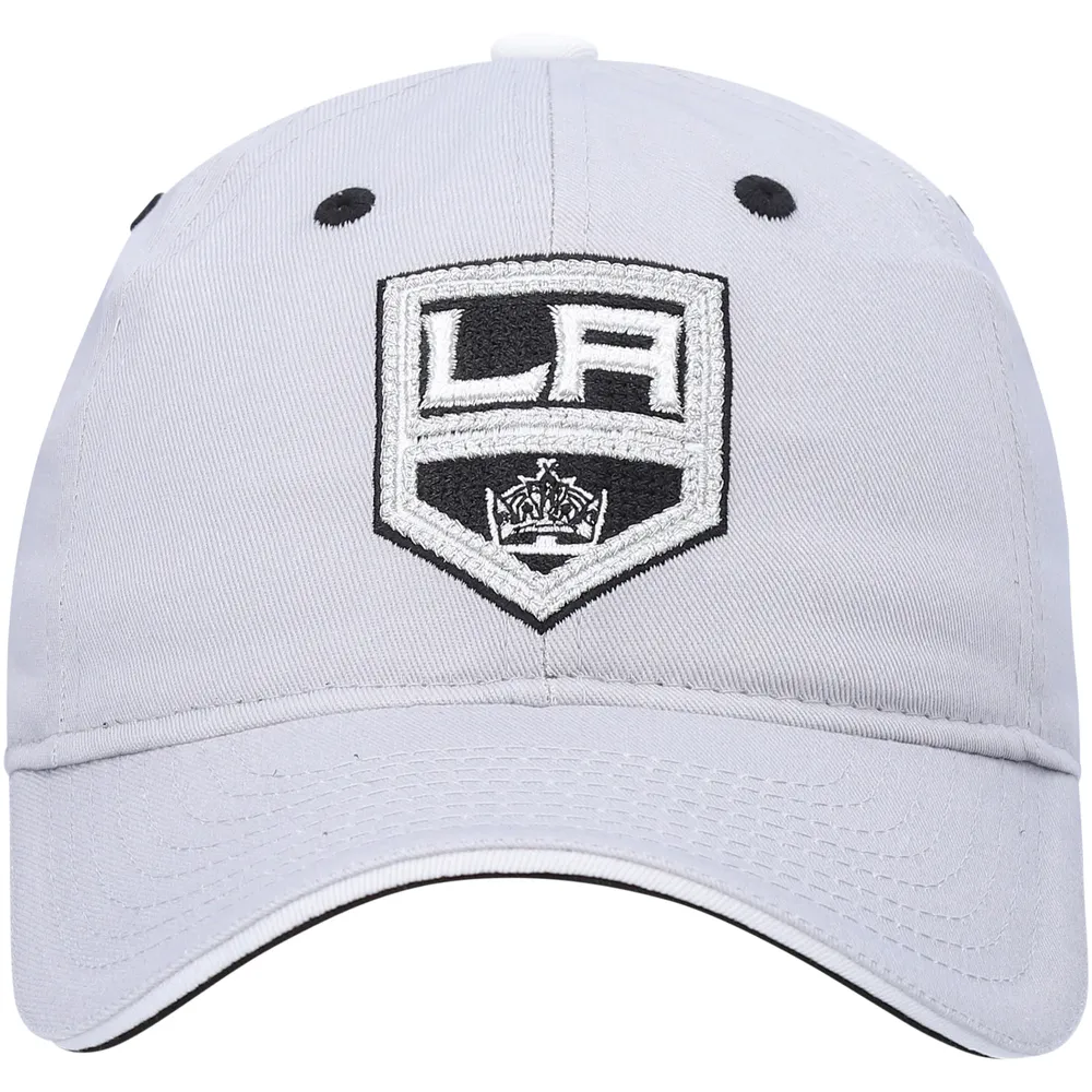 Youth Silver Los Angeles Kings Adjustable Hat