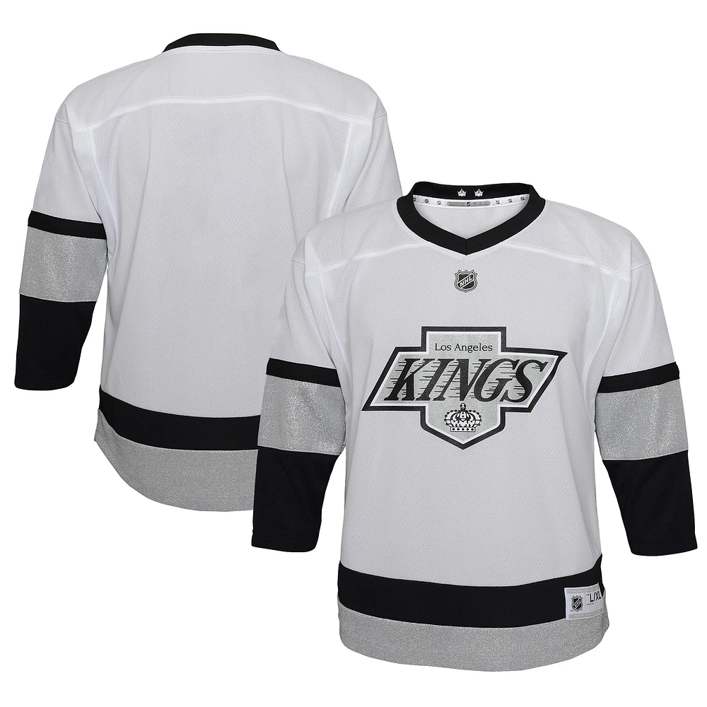 Maillot blanc réplique alternative des Kings de Los Angeles 2021/22 pour jeunes