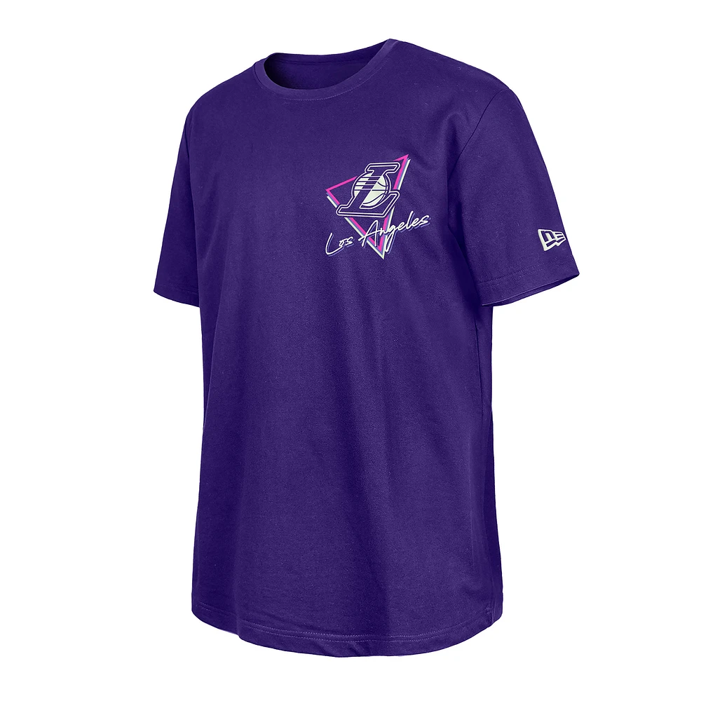 New Era  Purple Los Angeles Lakers Glow-in-the-Dark T-Shirt