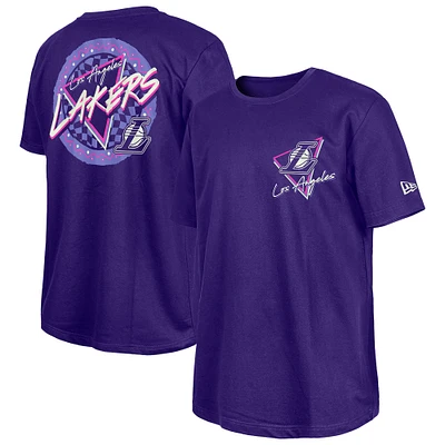 New Era  Purple Los Angeles Lakers Glow-in-the-Dark T-Shirt