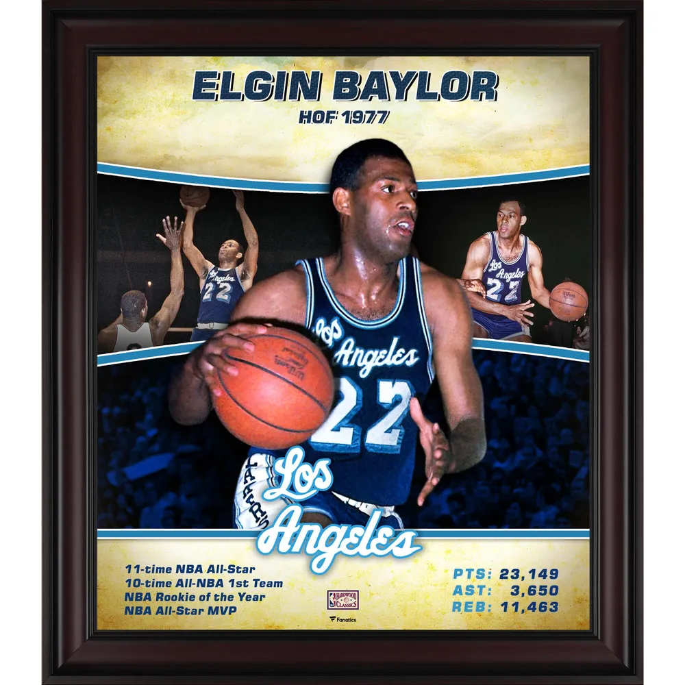 Lids Elgin Baylor Los Angeles Lakers Fanatics Authentic Framed 15 x 17  Hardwood Classics Player Collage