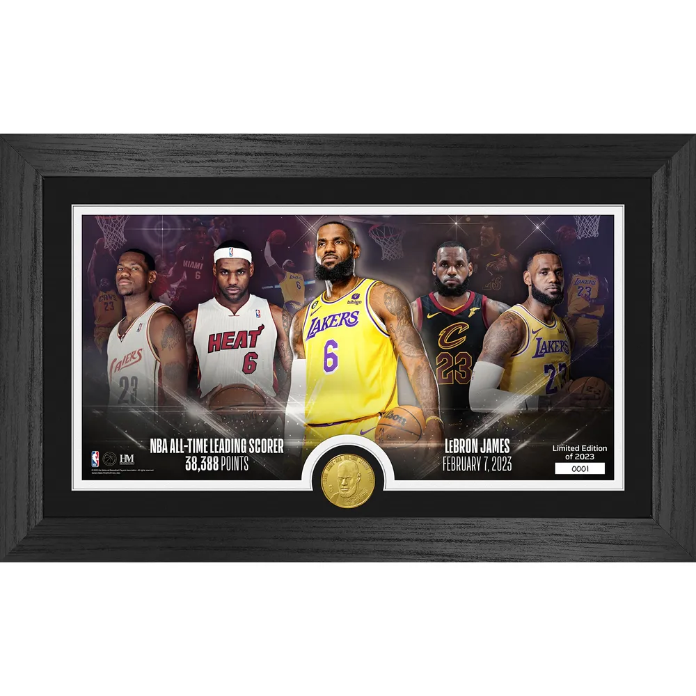 Lebron James NBA All Time Scoring Record Breaking Game Bronze Coin Photo  Mint