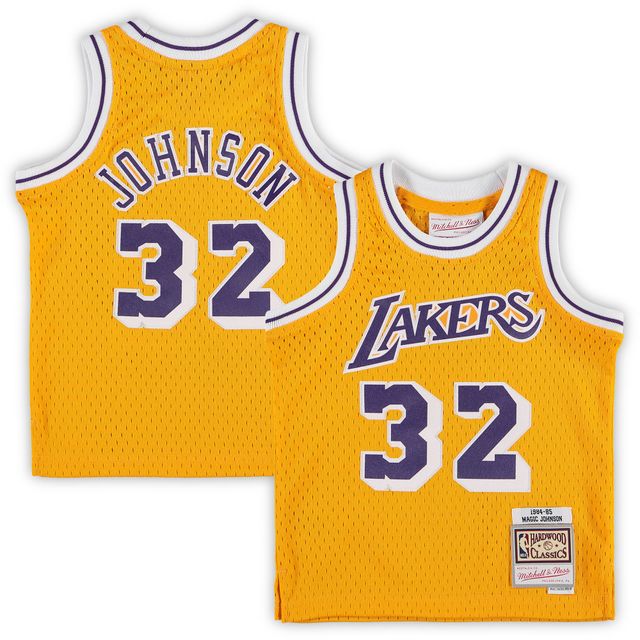 Infantile Mitchell & Ness Magic Johnson Gold Los Angeles Lakers Maillot de joueur retraité