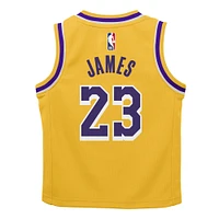 Maillot Nike LeBron James Gold Los Angeles Lakers Swingman Player pour bébé - Icon Edition