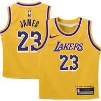 Maillot Nike LeBron James Gold Los Angeles Lakers Swingman Player pour bébé - Icon Edition