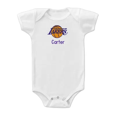 Los Angeles Lakers Infant Personalized Bodysuit