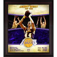 Jerry West Los Angeles Lakers Framed 15" x 17" Hardwood Classics Player Collage