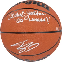 Kareem Abdul-Jabbar & Shaquille O'Neal Los Angeles Lakers Autographed Wilson Official Game Basketball with "Go Lakers!" Inscription - Limited Edition #3/3