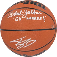 Kareem Abdul-Jabbar & Shaquille O'Neal Los Angeles Lakers Autographed Wilson Official Game Basketball with "Go Lakers!" Inscription - Limited Edition #3/3