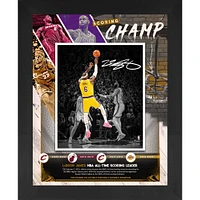 Collage de photos encadrées de LeBron James, record de points de tous les temps de la NBA, 16" x 20"