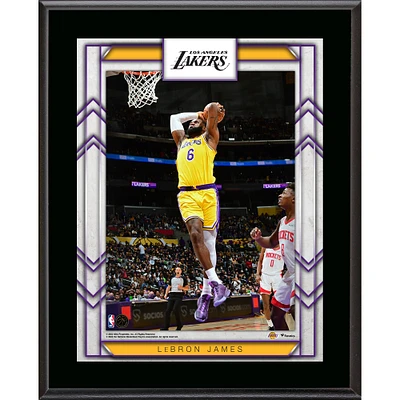 Plaque de joueur sublimée LeBron James Los Angeles Lakers 10,5" x 13"
