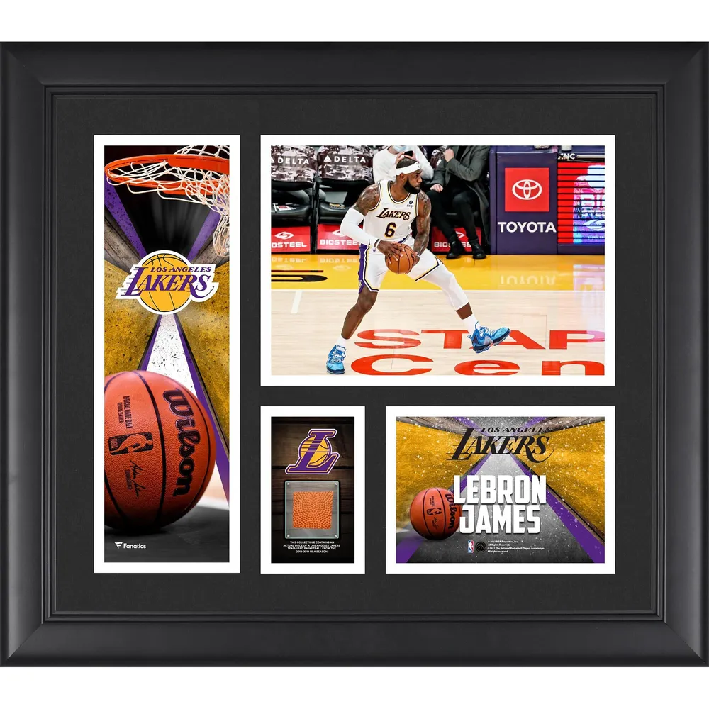 LeBron James Los Angeles Lakers Framed 15 x 17 4X NBA Finals MVP Collage