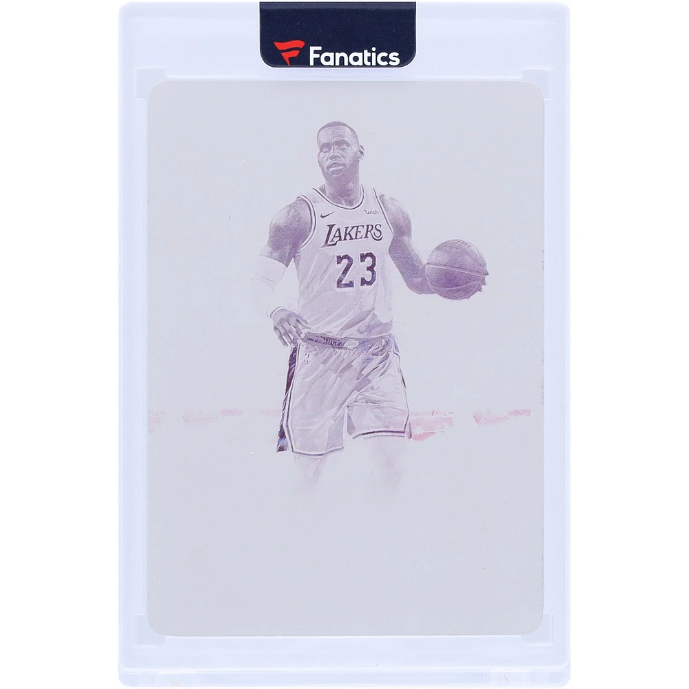 LeBron James Los Angeles Lakers 2018-19 Panini Flawless Magenta Printing Plate #47 #1/1 Card