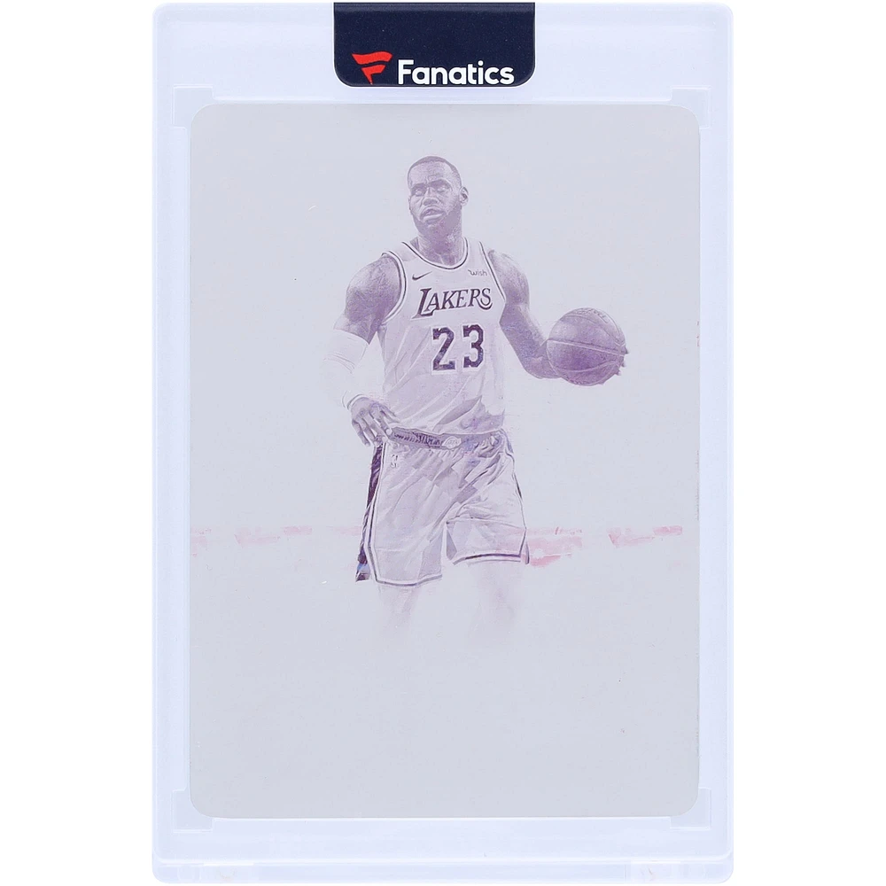 LeBron James Los Angeles Lakers 2018-19 Panini Flawless Magenta Printing Plate #47 #1/1 Card