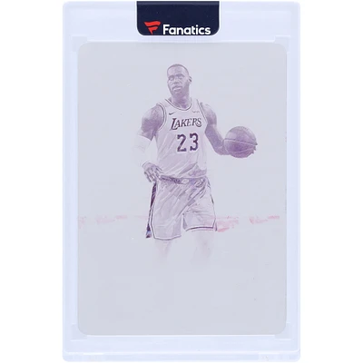 LeBron James Los Angeles Lakers 2018-19 Panini Flawless Magenta Printing Plate #47 #1/1 Card