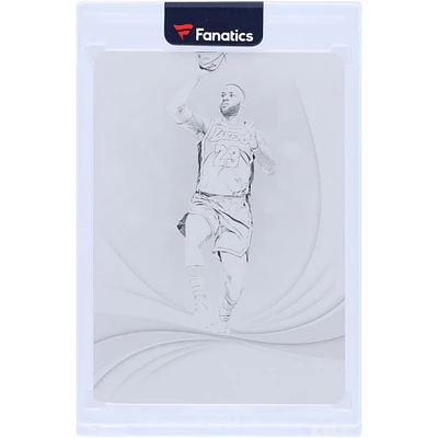 LeBron James Los Angeles Lakers 2018-19 Panini Immaculate Collection Black Printing Plate #55 #1/1 Card
