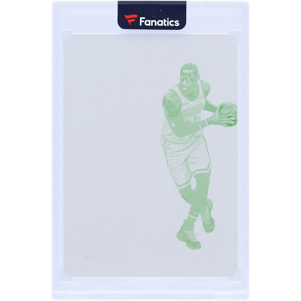 LeBron James Los Angeles Lakers 2018-19 Panini Immaculate Collection Logoman Yellow Printing Plate #LM-LBJ #1/1 Card