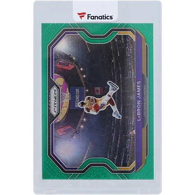 Carte LeBron James Los Angeles Lakers 2020-21 Panini Prizm Green Prizm #1