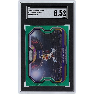 Carte Panini Prizm #1 SGC authentifiée 8,5 pouces LeBron James Los Angeles Lakers 2020-21