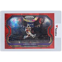 Carte LeBron James Los Angeles Lakers 2020-21 Panini Prizm Red Ice Prizm #1