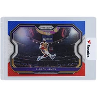 Carte Panini Prizm #1 LeBron James Los Angeles Lakers 2020-21 Rouge Blanc Bleu Prizm