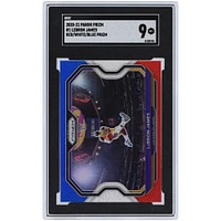 Carte Panini Prizm #1 SGC authentifiée LeBron James Los Angeles Lakers 2020-21 Rouge Blanc Bleu Prizm