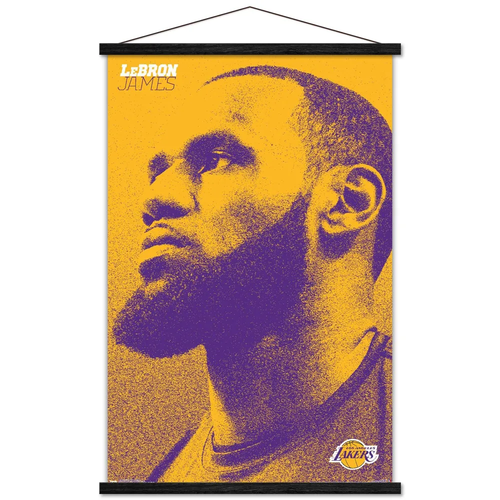 Lebron James Signed Los Angeles Lakers Yellow Jersey Frame 100