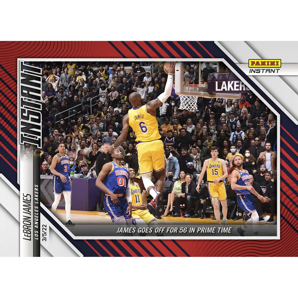 LeBron James Los Angeles Lakers Fanatics Exclusive Parallel Panini Instant  James Nets Triple-Double Single Card - Limited Edition of 99