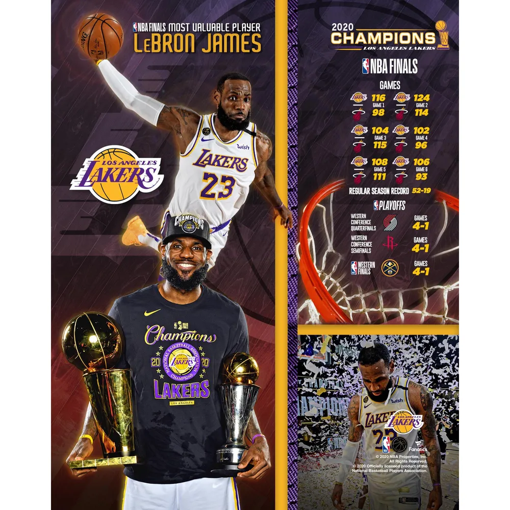 Lids LeBron James Los Angeles Lakers Fanatics Authentic Unsigned 2020 NBA  Finals and MVP Trophy Photograph