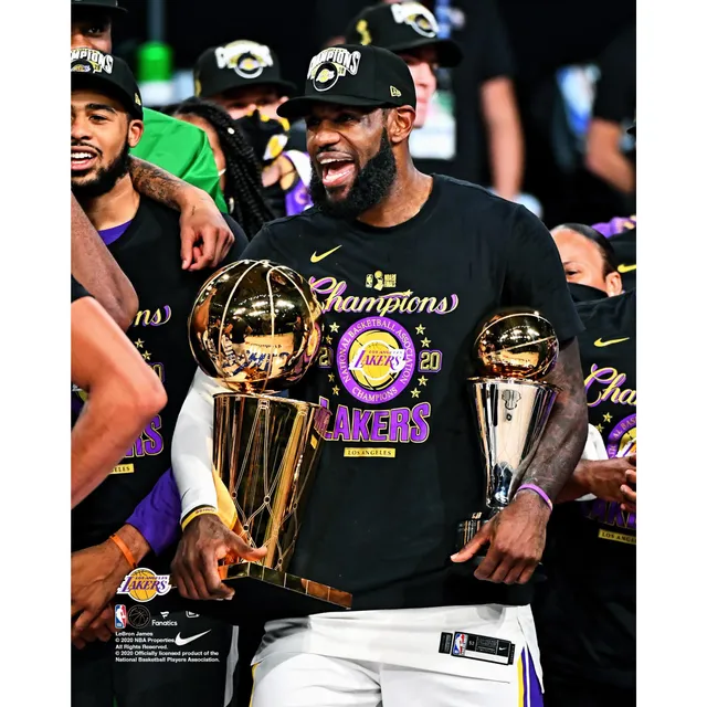 LeBron James Los Angeles Lakers Nike 2020 NBA Finals Champions MVP T-Shirt  - Black