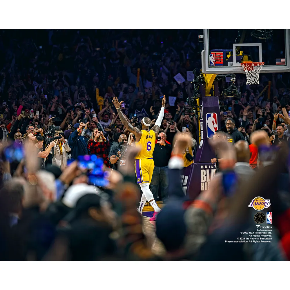 LeBron James Los Angeles Lakers Unsigned Dunking Photograph