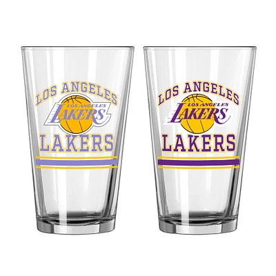 Lakers de Los Angeles 16oz. Verre à pinte, paquet de deux