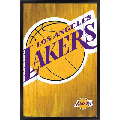 Los Angeles Lakers 24'' x 35'' Logo Framed Poster