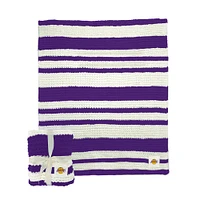 Couverture en tricot torsadé Los Angeles Lakers 50" x 60"