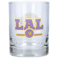 Los Angeles Lakers Letterman 14 oz. Verre de roches