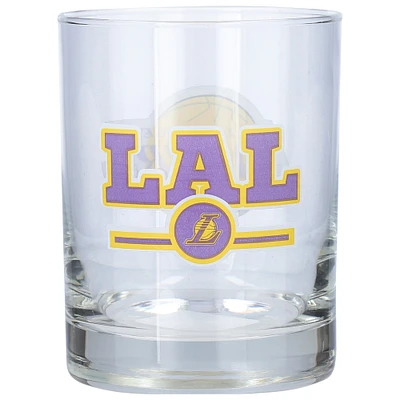 Los Angeles Lakers Letterman 14 oz. Verre de roches