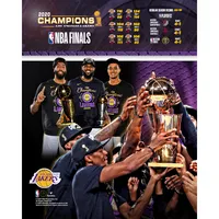 Alex Caruso Los Angeles Lakers Unsigned 2020 NBA Finals Champions Holding Finals Trophy Photograph