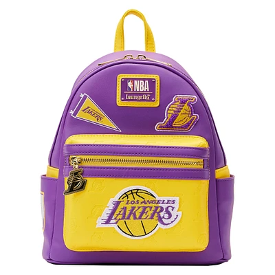 Loungefly Los Angeles Lakers Patches Mini sac à dos