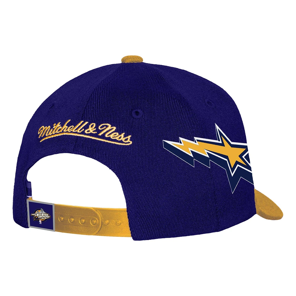 Casquette ajustable pour homme Mitchell & Ness Los Angeles Lakers AS2K Stars Pro Crown violet/or