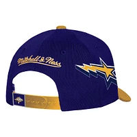 Casquette ajustable pour homme Mitchell & Ness Los Angeles Lakers AS2K Stars Pro Crown violet/or