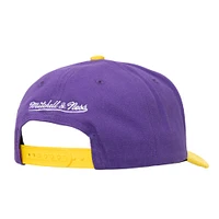 Men's Mitchell & Ness  Purple/Gold Los Angeles Lakers May Flowers Adjustable Hat