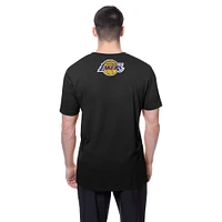 Men's New Era  Black Los Angeles Lakers Premium Wordmark T-Shirt