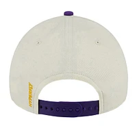 Men's New Era  Cream Los Angeles Lakers Hyperfly A-Frame 9FORTY Adjustable Hat