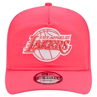 Men's New Era Pink Los Angeles Lakers Injection Everyday Golfer Adjustable Hat
